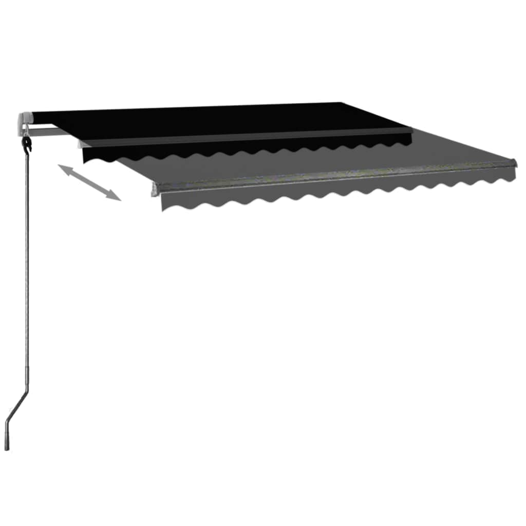 Vidaxl Luifel Automatisk med LED og vindsensor 300x250 cm Anthracite