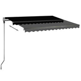 Vidaxl Luifel Automatisk med LED og vindsensor 300x250 cm Anthracite