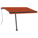 Vidaxl Luifel Automatisk med LED vindsensor 300x250 cm Orange Brown