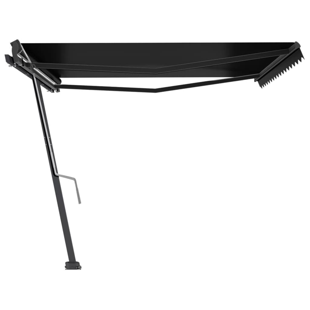 Vidaxl Luifel løsrives manuelt 400x300 cm antracit