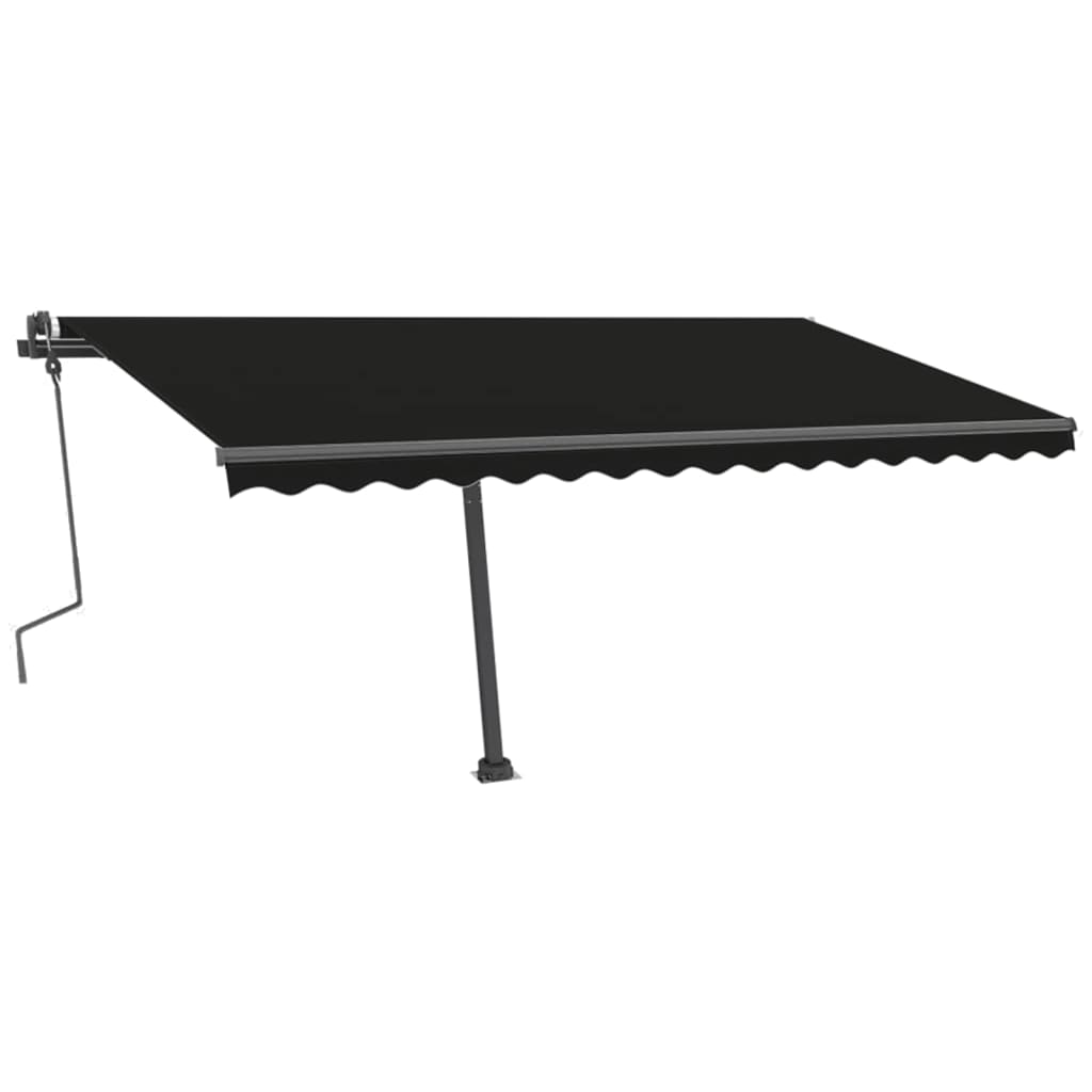 Vidaxl Luifel løsrives manuelt 400x300 cm antracit