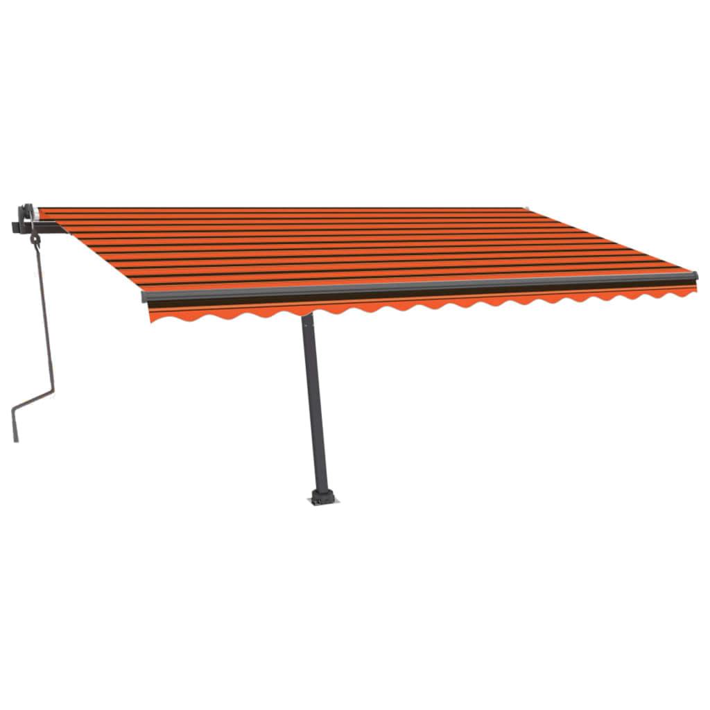 Vidaxl Luifel løsrevet manuelt udvider 400x300 cm orange brun