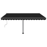 Vidaxl Luifel Automatic med LED og vindsensor 400x300 cm Anthracite