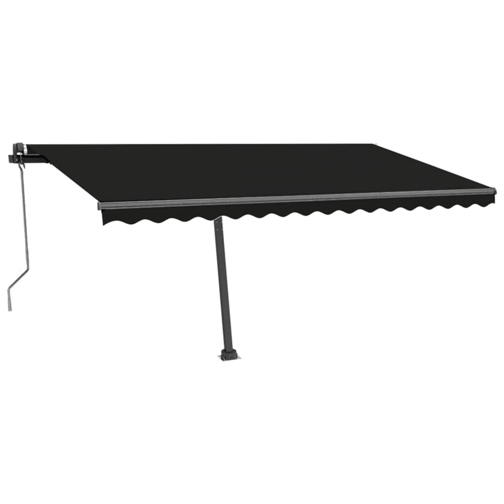 Vidaxl Luifel Automatic med LED og vindsensor 400x300 cm Anthracite