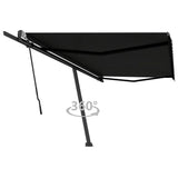 Vidaxl Luifel løsrives manuelt 500x300 cm antracit