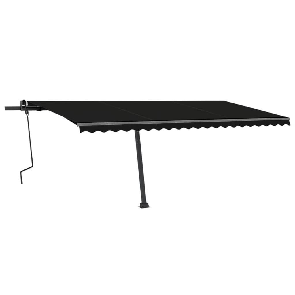 Vidaxl Luifel løsrives manuelt 500x300 cm antracit