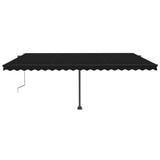 Vidaxl Luifel Frit -stående automatisk 500x300 cm antracit -farvet