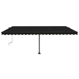 Vidaxl Luifel Automatisk med LED og vindsensor 500x300 cm Anthracite