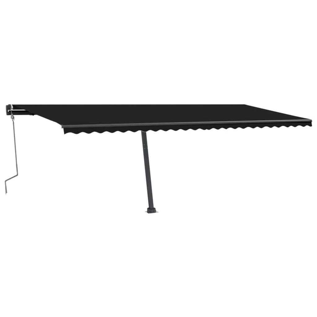 Vidaxl Luifel løsrevet manuelt strækker sig 600x300 cm antracit