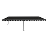 Vidaxl Luifel Automatisk med LED og vindsensor 600x300 cm Anthracite
