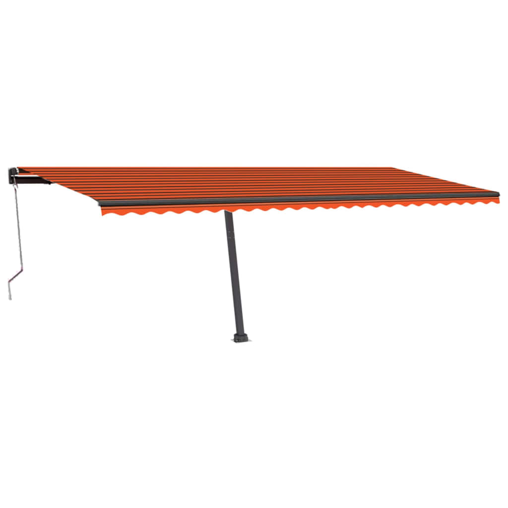 Vidaxl Luifel Automatisk med LED vindsensor 600x300 cm Orange Brown