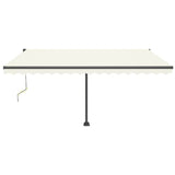 Vidaxl Luifel Automatisk med LED og vindsensor 400x350 cm cremefarve