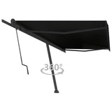 Vidaxl Luifel Frit -stående automatisk 500x350 cm antracit -farvet
