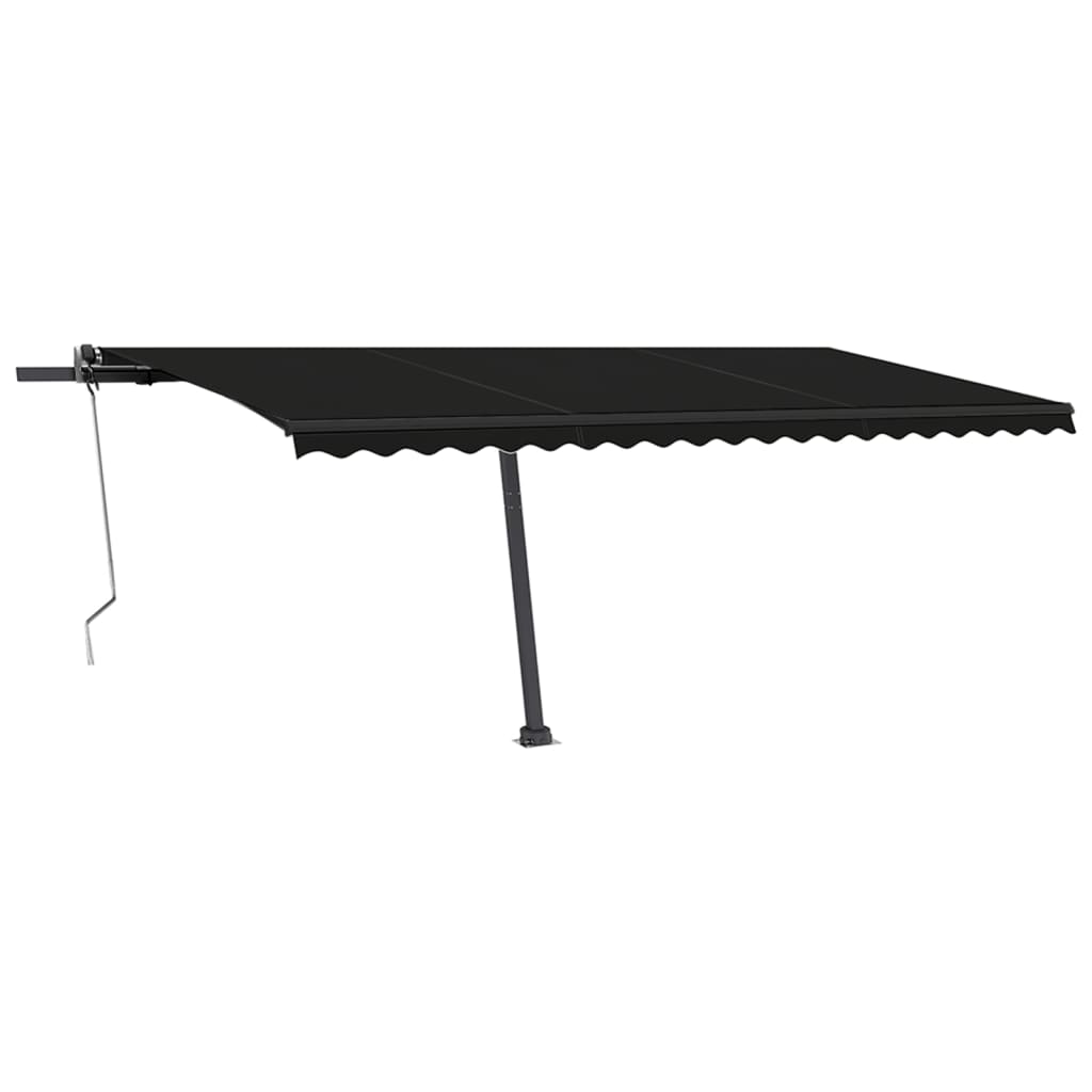 Vidaxl Luifel Frit -stående automatisk 500x350 cm antracit -farvet