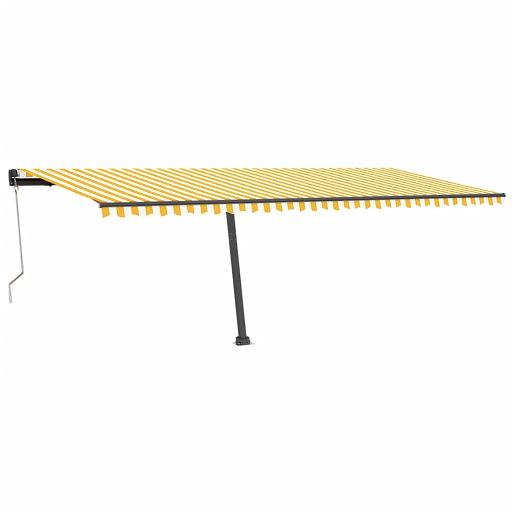 Vidaxl Laifel fritstående automatisk 600x350 cm gul og hvid