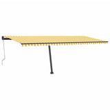 Vidaxl Laifel fritstående automatisk 600x350 cm gul og hvid