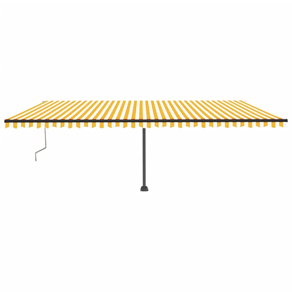 Vidaxl Laifel fritstående automatisk 600x350 cm gul og hvid