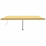 Vidaxl Laifel fritstående automatisk 600x350 cm gul og hvid