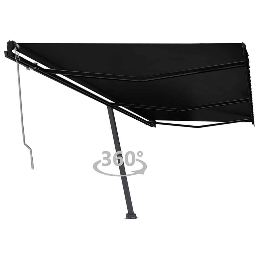 Vidaxl Laifel Frit -stående automatisk 600x350 cm antracit -farvet