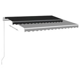 Vidaxl Luifel Automatisk med LED og vindsensor 3.5x2.5 m anthracit