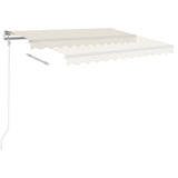 Vidaxl Luifel kan automatisk udvides med stillinger 4,5x3,5 m creme -farvet