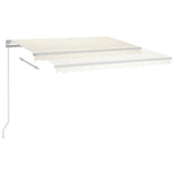 Vidaxl Luifel Automatisk med LED og vindsensor 4,5x3,5 m creme -farvet