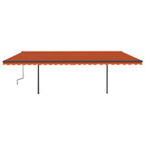 Vidaxl Luifel kan automatisk udvides med stillinger 6x3,5 m orange brun