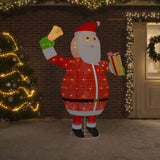 Vidaxl Santa Claus dekorativt førte 180 cm luksusstof