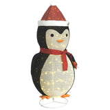 Vidaxl Christmas Penguin Dekorativt førte 180 cm luksusstof