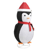 Vidaxl Christmas Penguin Dekorativt førte 180 cm luksusstof