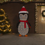 Vidaxl Christmas Penguin Dekorativt førte 180 cm luksusstof