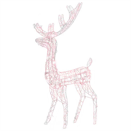 Vidaxl juledekorationer Reindeer 140 LEDS 120 cm akryl varm hvid