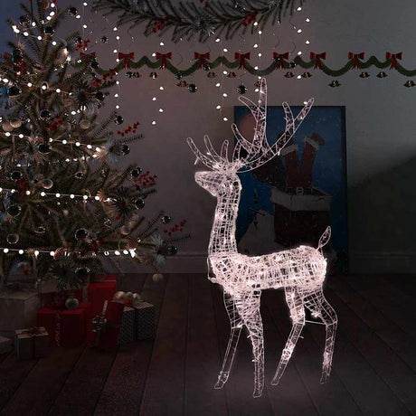 Vidaxl juledekorationer Reindeer 140 LEDS 120 cm akryl varm hvid