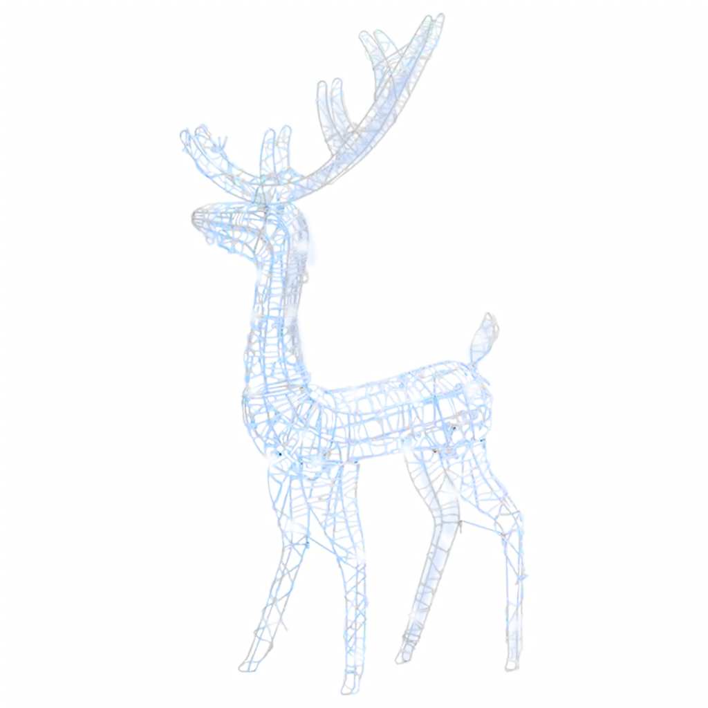 Vidaxl juledekorationer Reindeer 140 LEDS Kold hvid 120 cm akryl