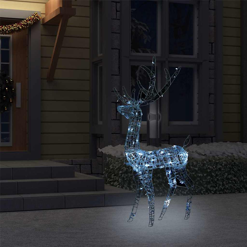 Vidaxl juledekorationer Reindeer 140 LEDS Kold hvid 120 cm akryl