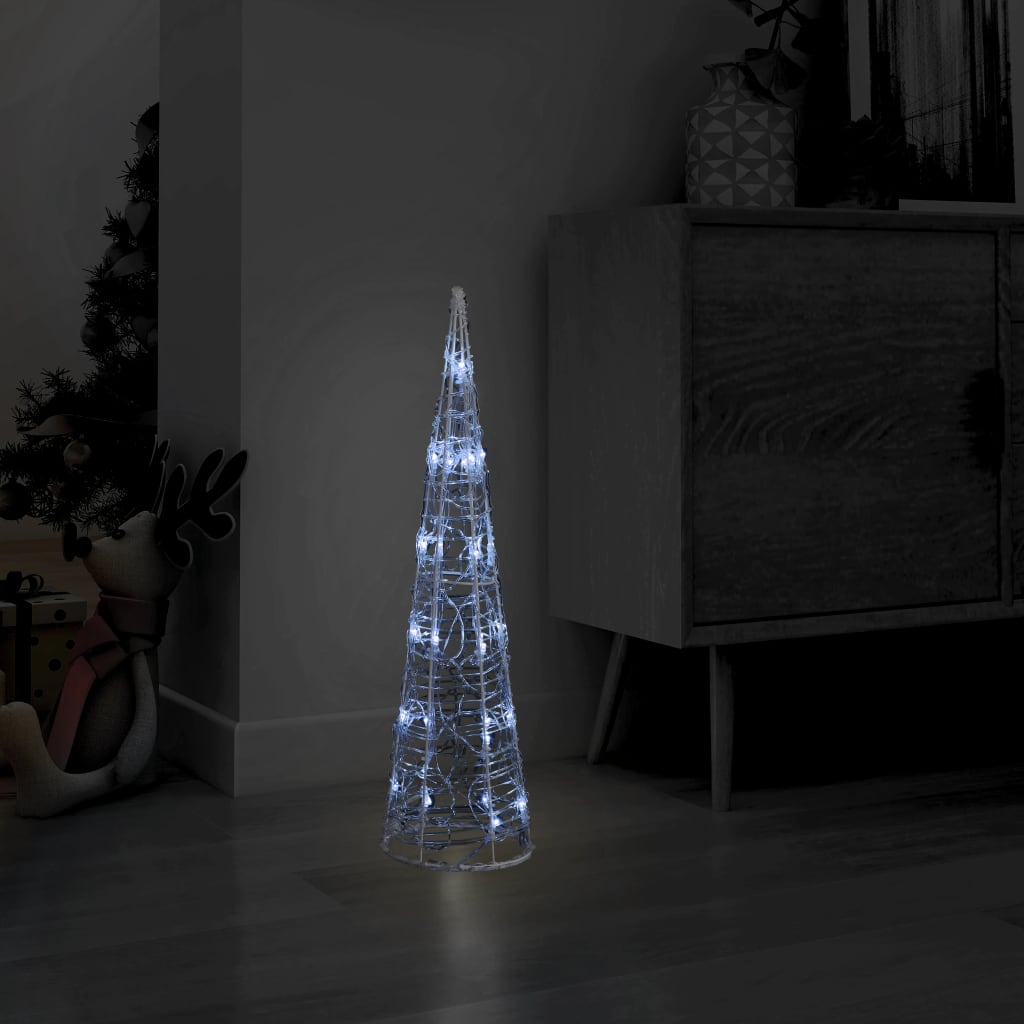 Vidaxl Light Cone Dekorativ LED Kold hvid 60 cm akryl