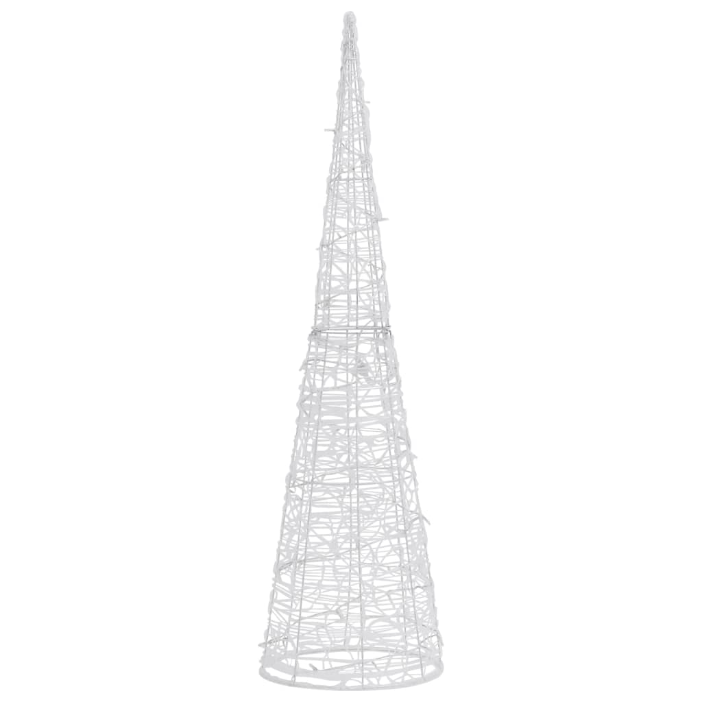 Vidaxl lys kegle dekorativ LED blå 90 cm akryl