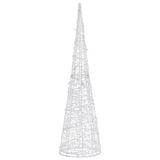 Vidaxl lys kegle dekorativ LED blå 90 cm akryl