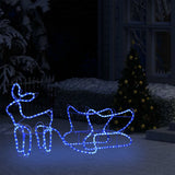 Vidaxl Christmas Decoration Reindeer og Slee 252 LED'er