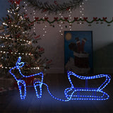 Vidaxl Christmas Decoration Reindeer og Slee 252 LED'er