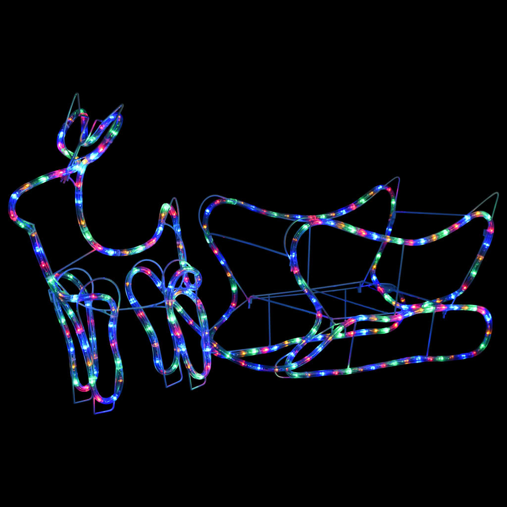 Vidaxl Christmas Decoration Reindeer og Slee 252 LED'er