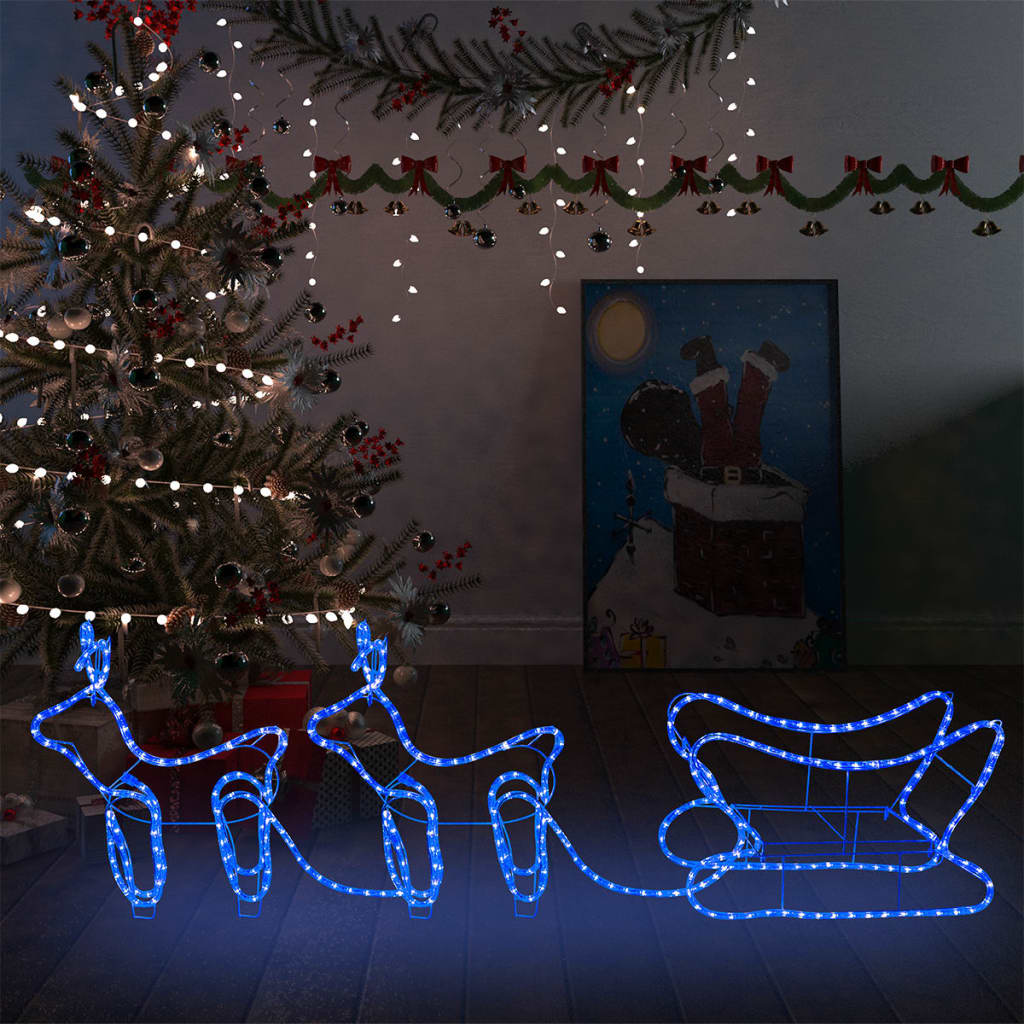 Vidaxl Buitenkerstontiering Rendier og Slee 576 LED'er