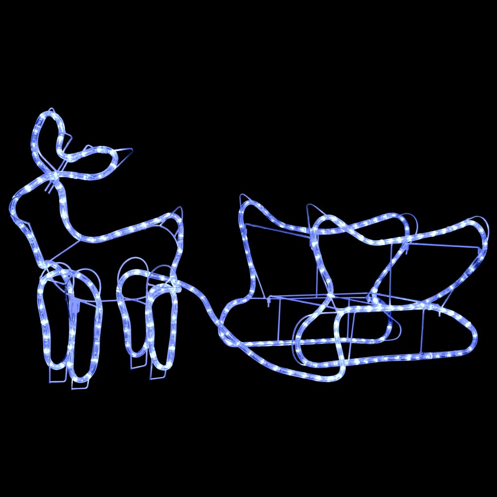 Vidaxl Christmas Decoration Reindeer og Slee 252 LED'er