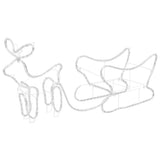 Vidaxl Christmas Decoration Reindeer og Slee 252 LED'er