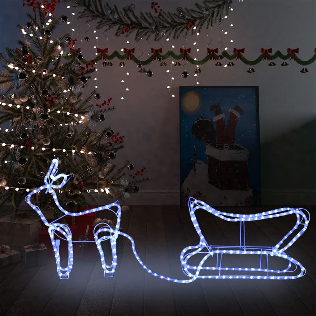 Vidaxl Christmas Decoration Reindeer og Slee 252 LED'er