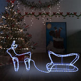Vidaxl Christmas Decoration Reindeer og Slee 252 LED'er