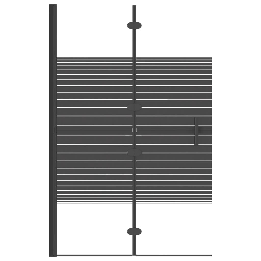 Vidaxl bruser kabinet sammenfoldelig 80x140 cm sort