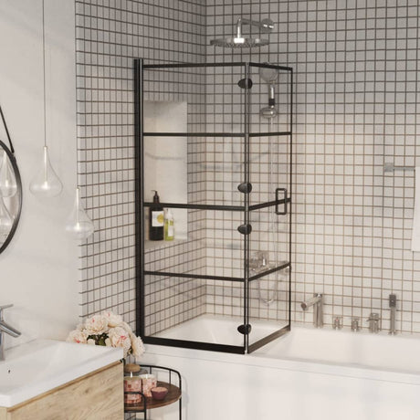 Vidaxl bruser kabinet sammenfoldelig 120x140 cm esg sort