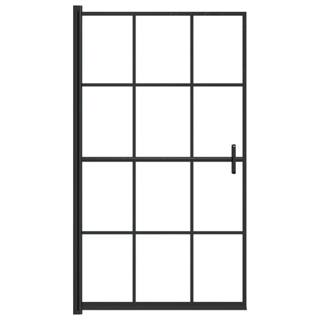 Vidaxl brusevæg 80x140 cm ESG sort