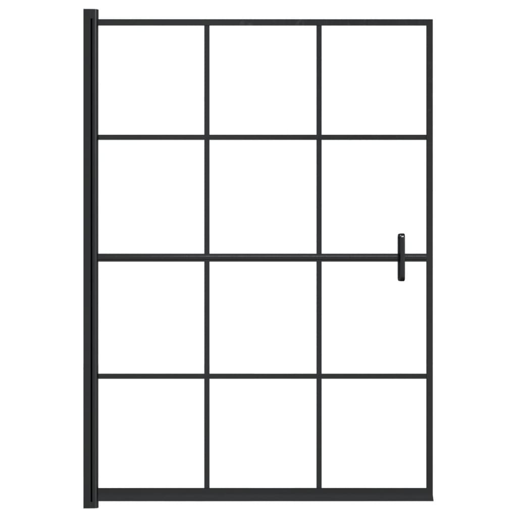VidaXL brusevæg 100x140 cm ESG sort